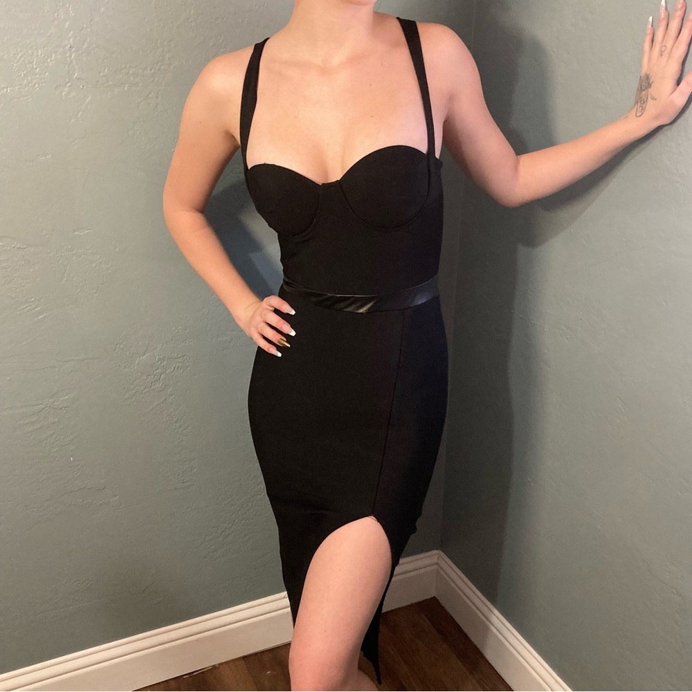 Y2K Bandage Midi Dress Party Clubbing Sz Small